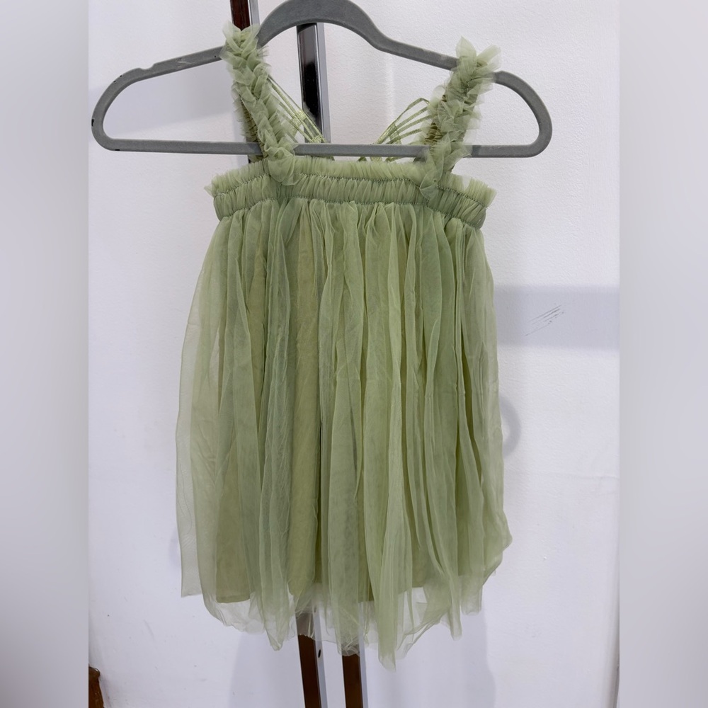 Girl Fairy/Butterfly Green Dress Size 5/6 New - Picture 4 of 7